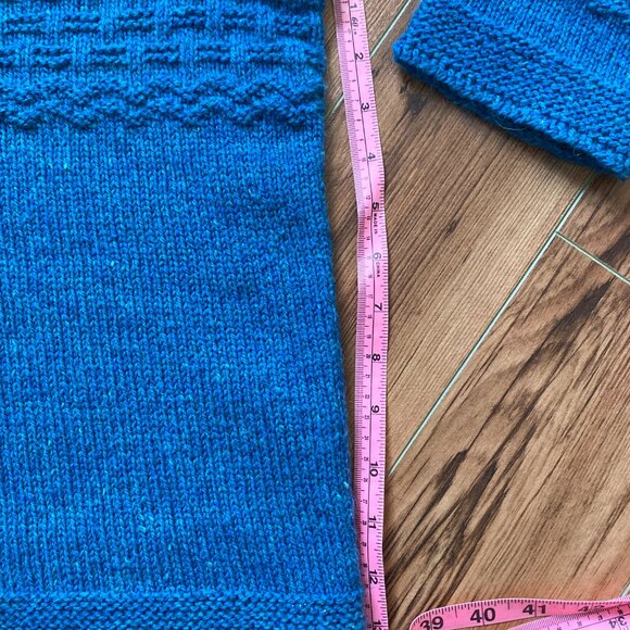 Gansey Blue Jay Sweater Hand knit Small - Picture 8 of 13